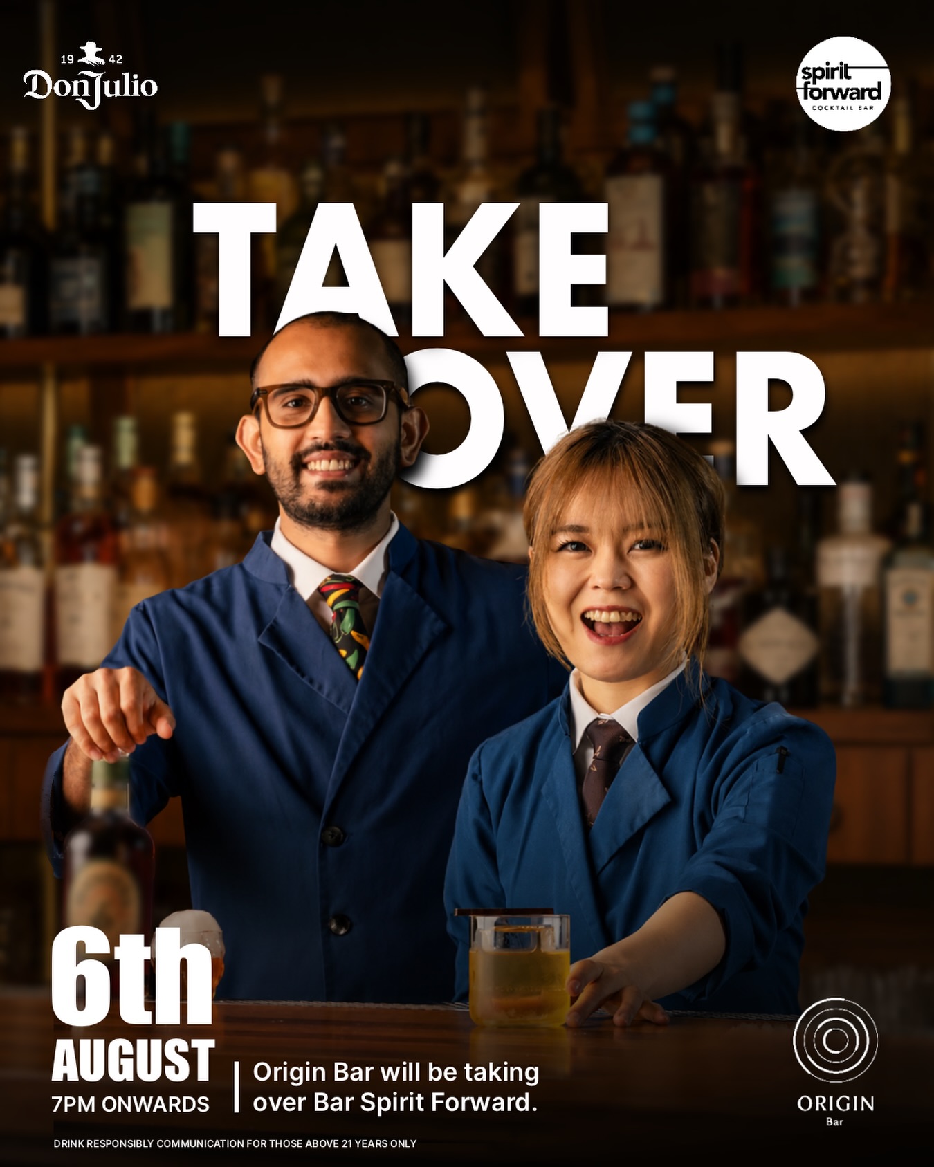 Origin Bar Singapore takeover at Bar Spirit Forward