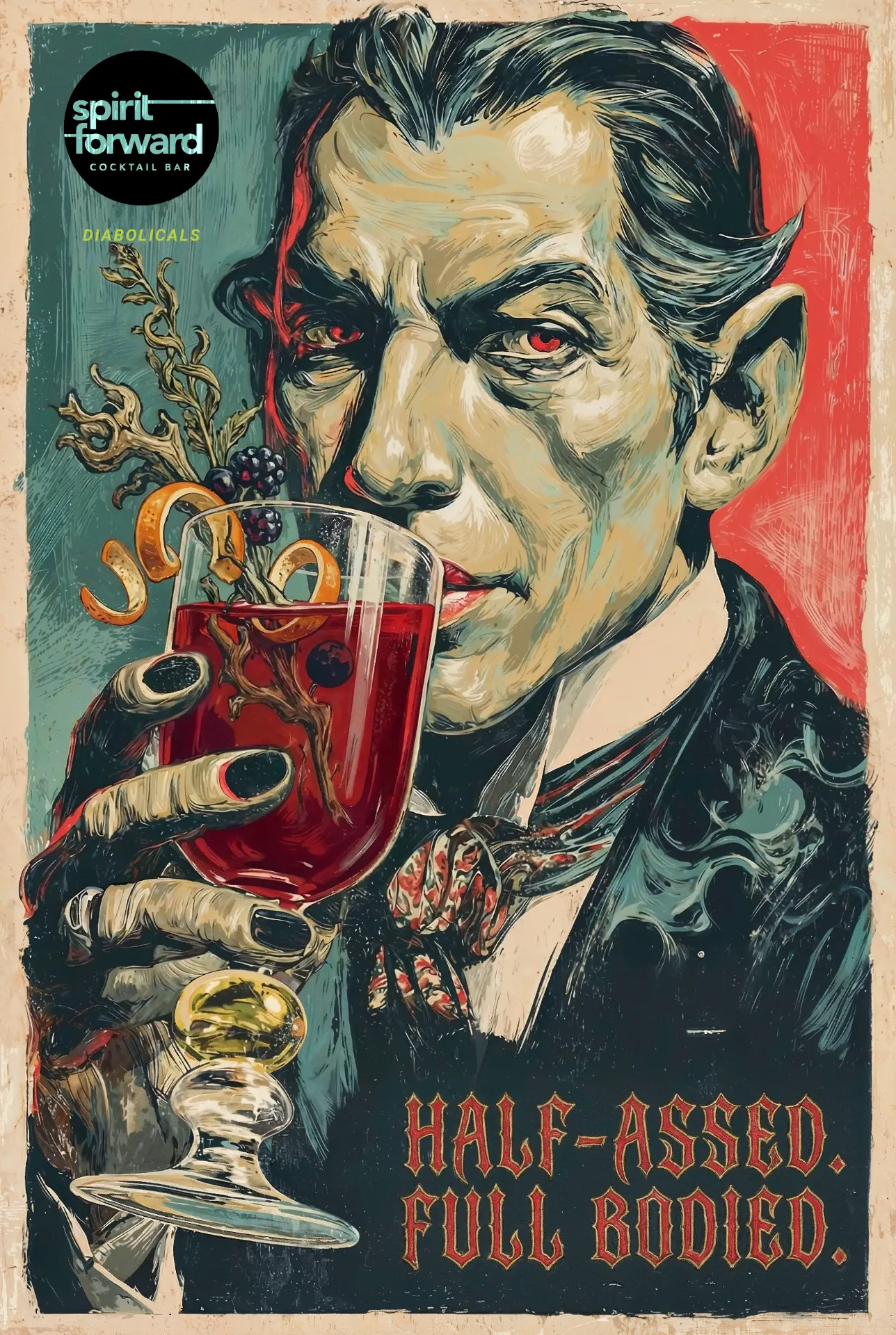 Dracula, Half-Assed. Full Bodied. Diabolicals poster
