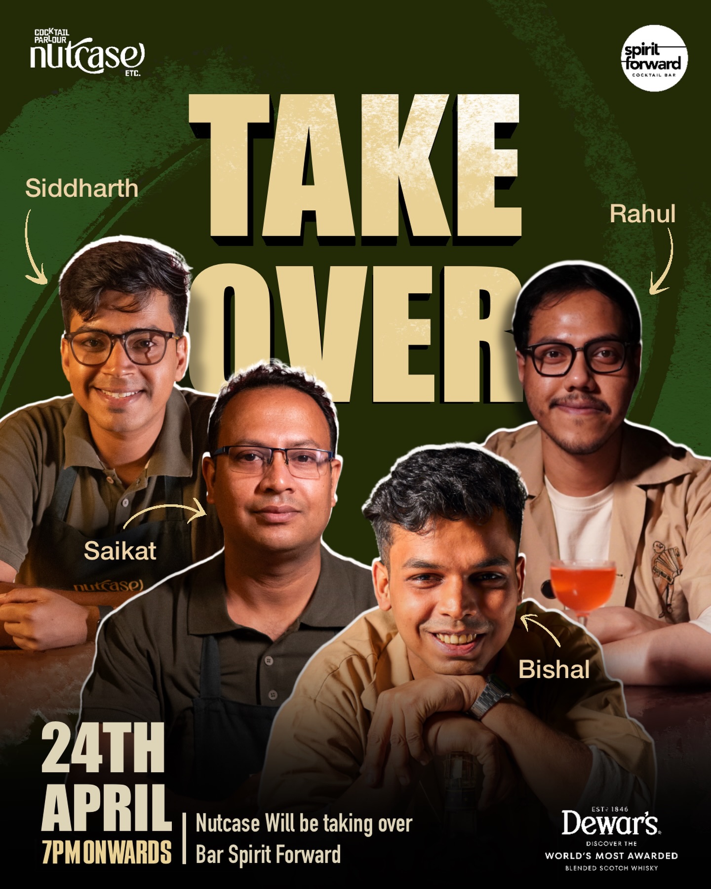 Nutcase Kolkata takeover at Bar Spirit Forward
